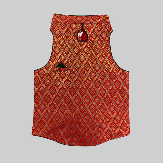Badshah Red Dog Sherwani