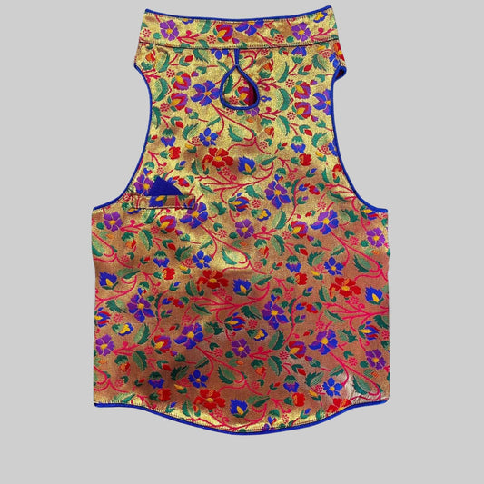 Gold Floral Dog Sherwani