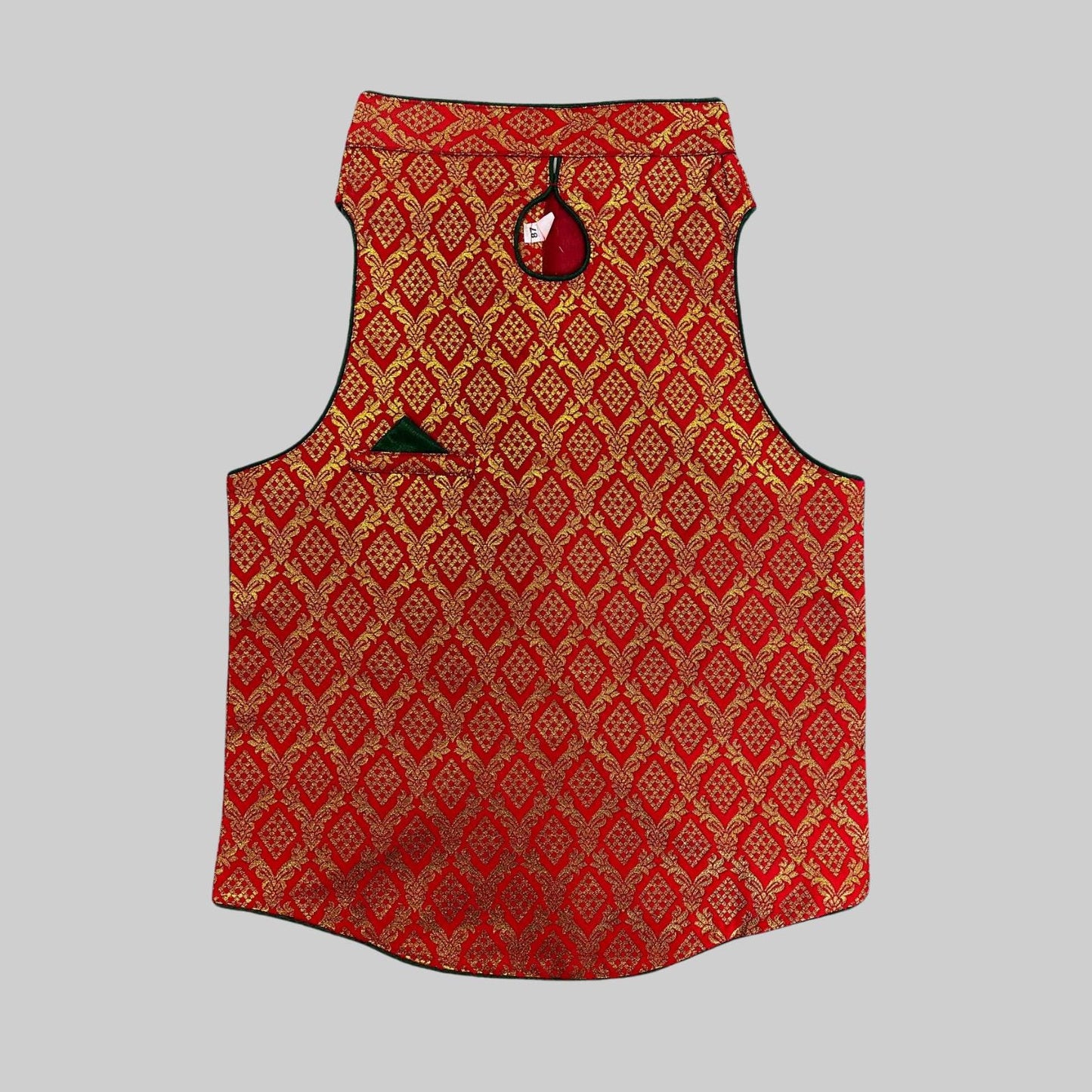 Badshah Red Dog Sherwani
