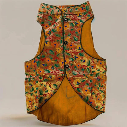 Golden Tiger Dog Sherwani