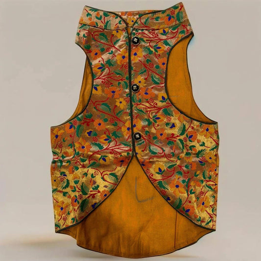 Golden Tiger Dog Sherwani